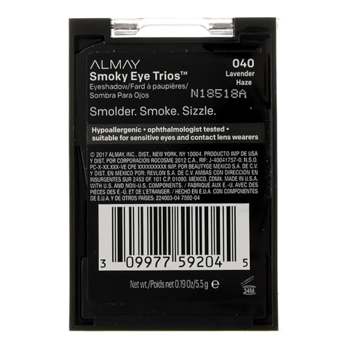 Almay Shadow Trio Lavender Haze palette open highlights compact design for on-the-go makeup