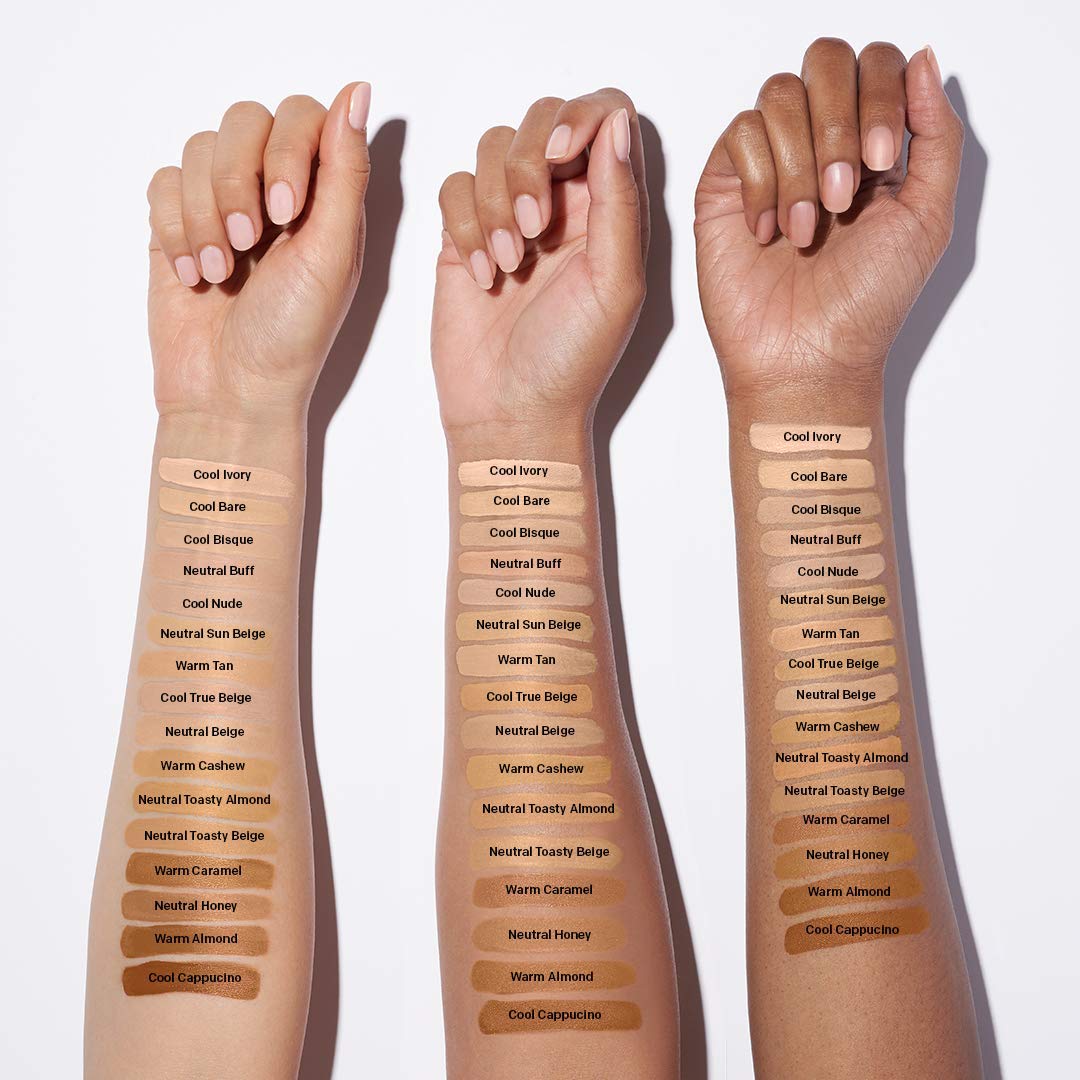 Dermatologist-tested label visible on Almay foundation box