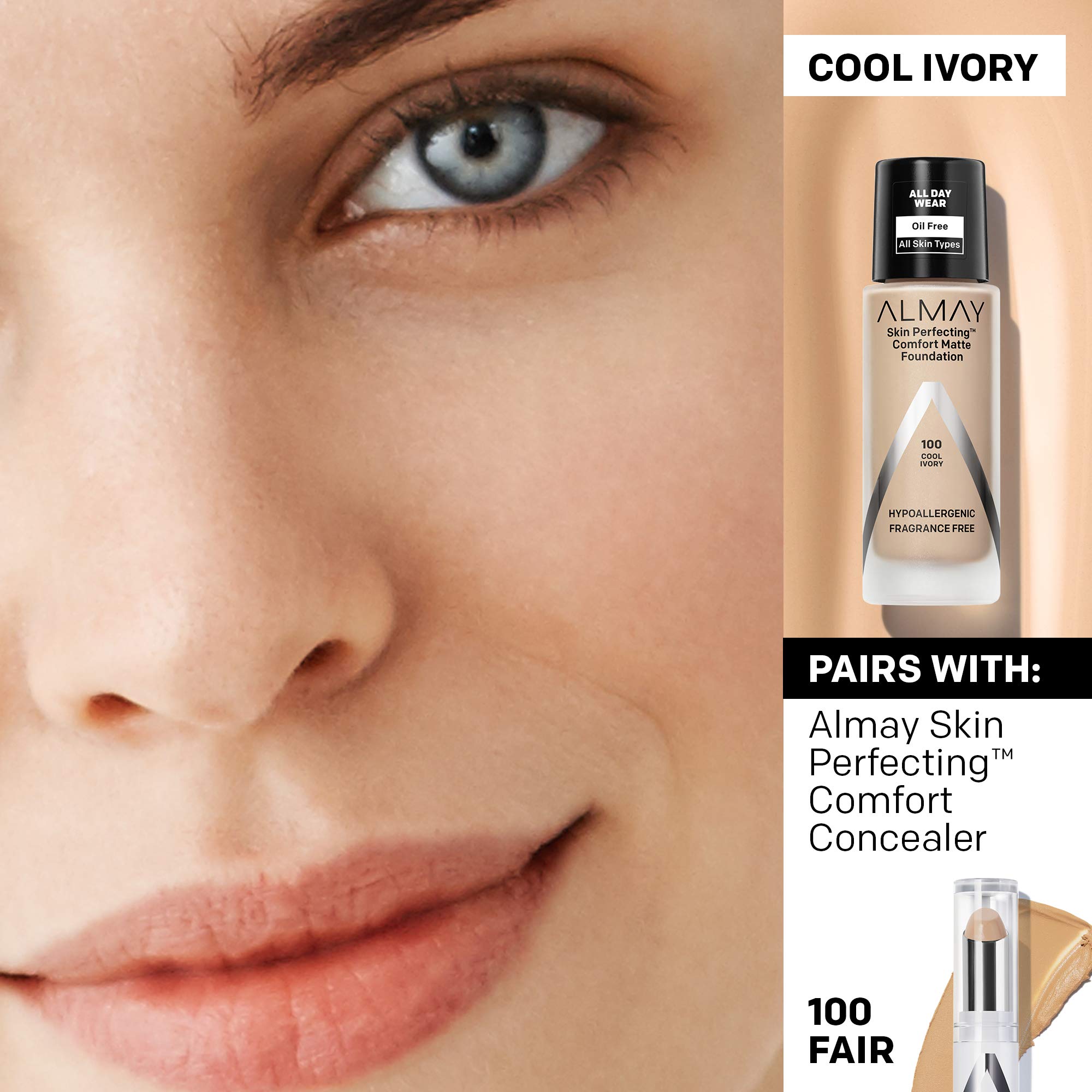 Fragrance-free packaging design for Almay foundation