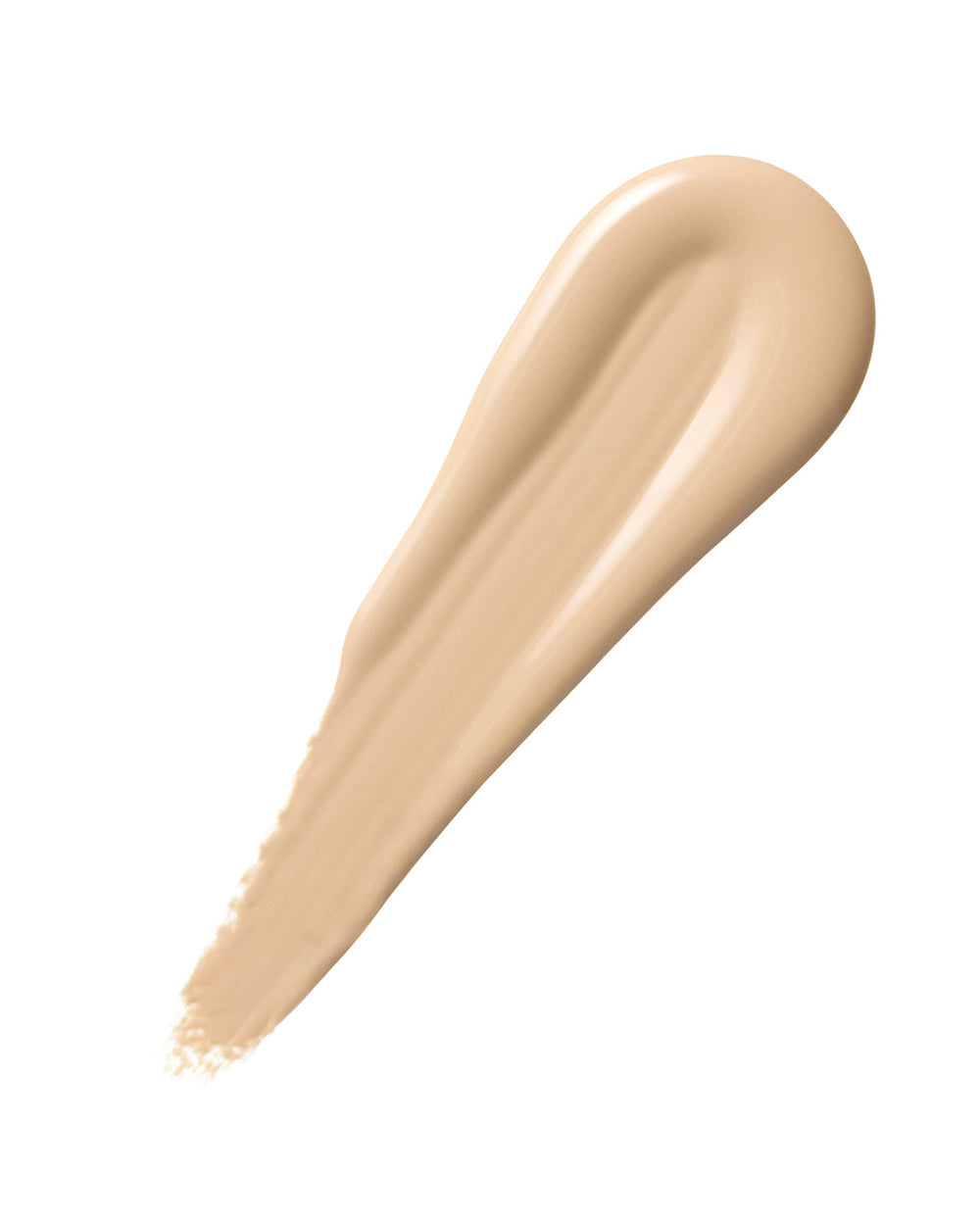 Almay foundation applied to cheek showing matte, shine-free finish