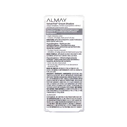 Almay Velvet Foil cream texture supports easy fingertip blending