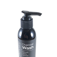 ALOA detoxifying charcoal face wash foam demonstrating gentle exfoliation for clear pores