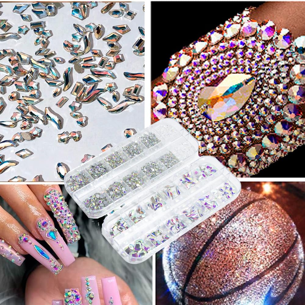 ALOCIAM 18 styles shiny rhinestones reflect rainbow colors