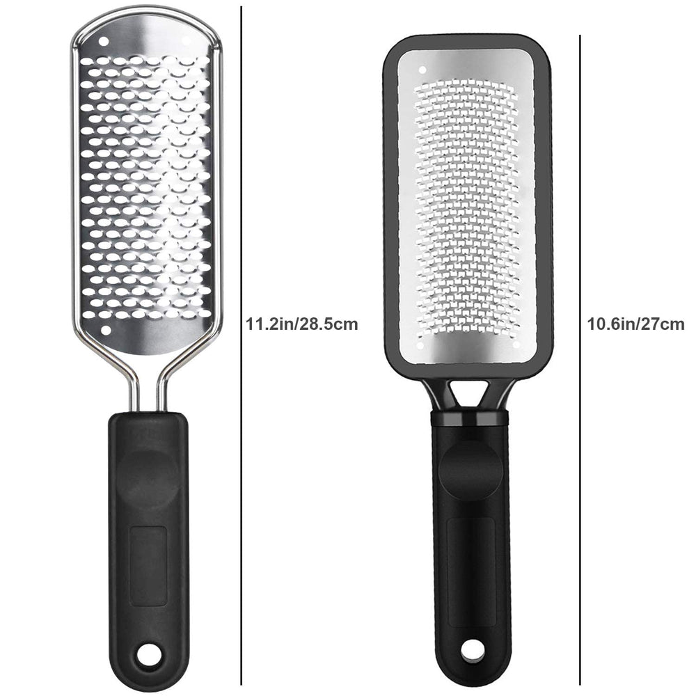 ALOCKMA stainless steel foot rasp surface for efficient dead skin removal.