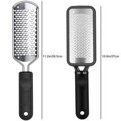ALOCKMA stainless steel foot rasp surface for efficient dead skin removal.