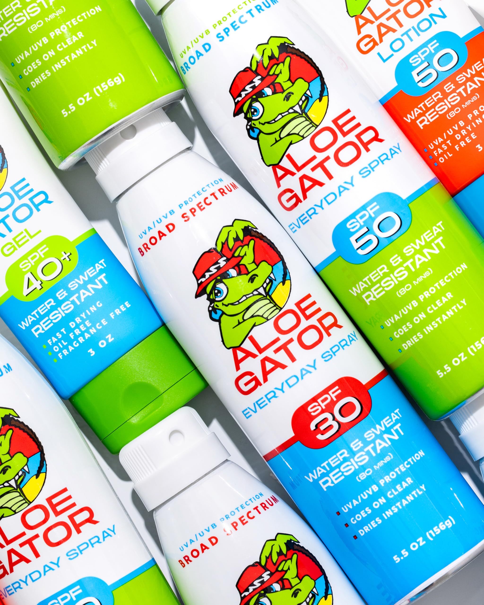 Aloe Gator Gel Sunscreen aloe-infused formula hydrates while protecting.
