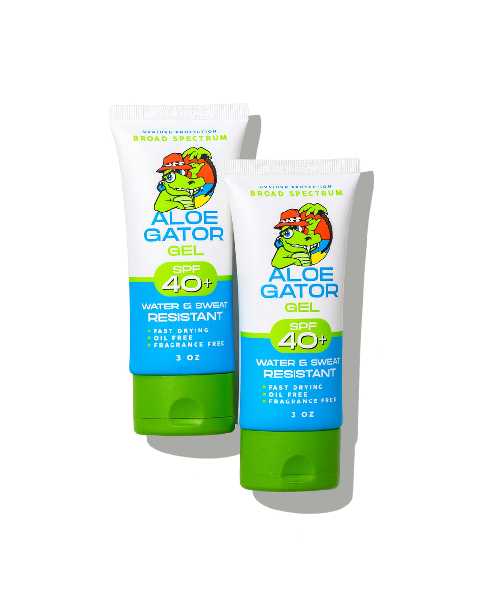 Aloe Gator Gel Sunscreen application on skin with fast absorption.