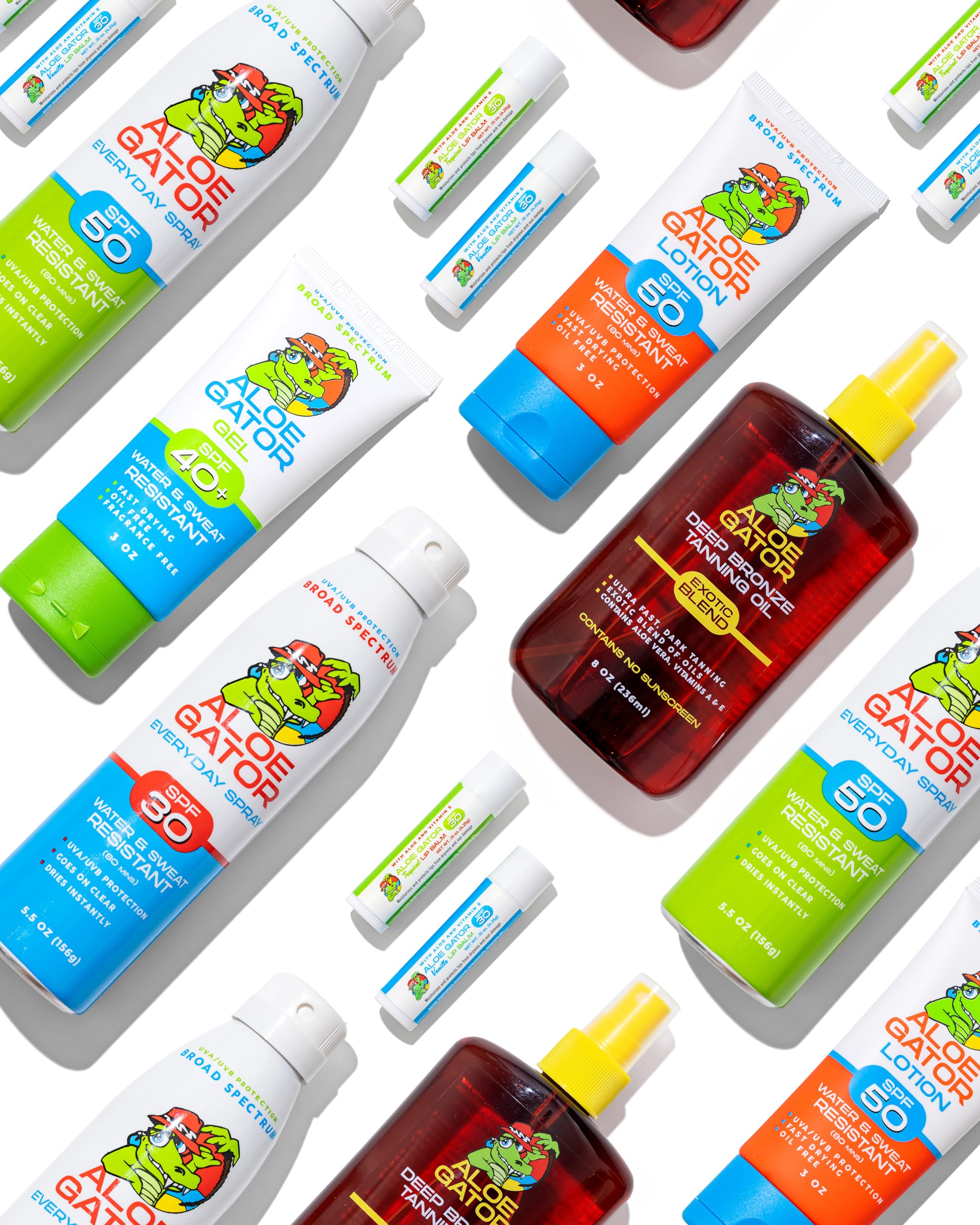 Aloe Gator Gel Sunscreen travel-size option is ideal for on-the-go.