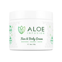 Aloe Infusion bottle on shelf for everyday hydration.