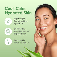 Aloe Infusion with Manuka Honey soothes and hydrates skin.