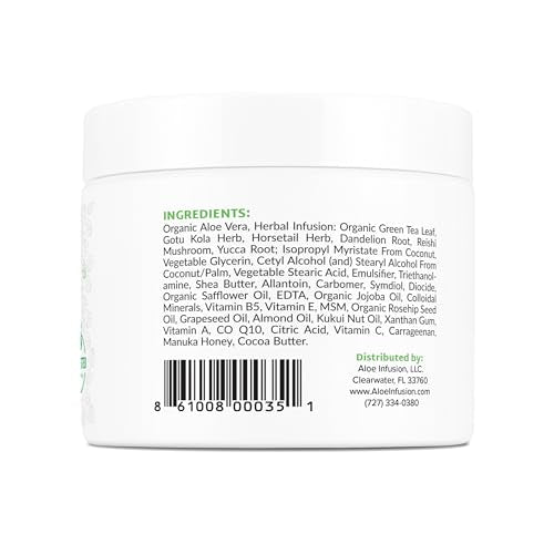 Aloe Infusion shea butter cream jar highlighting rich nourishment