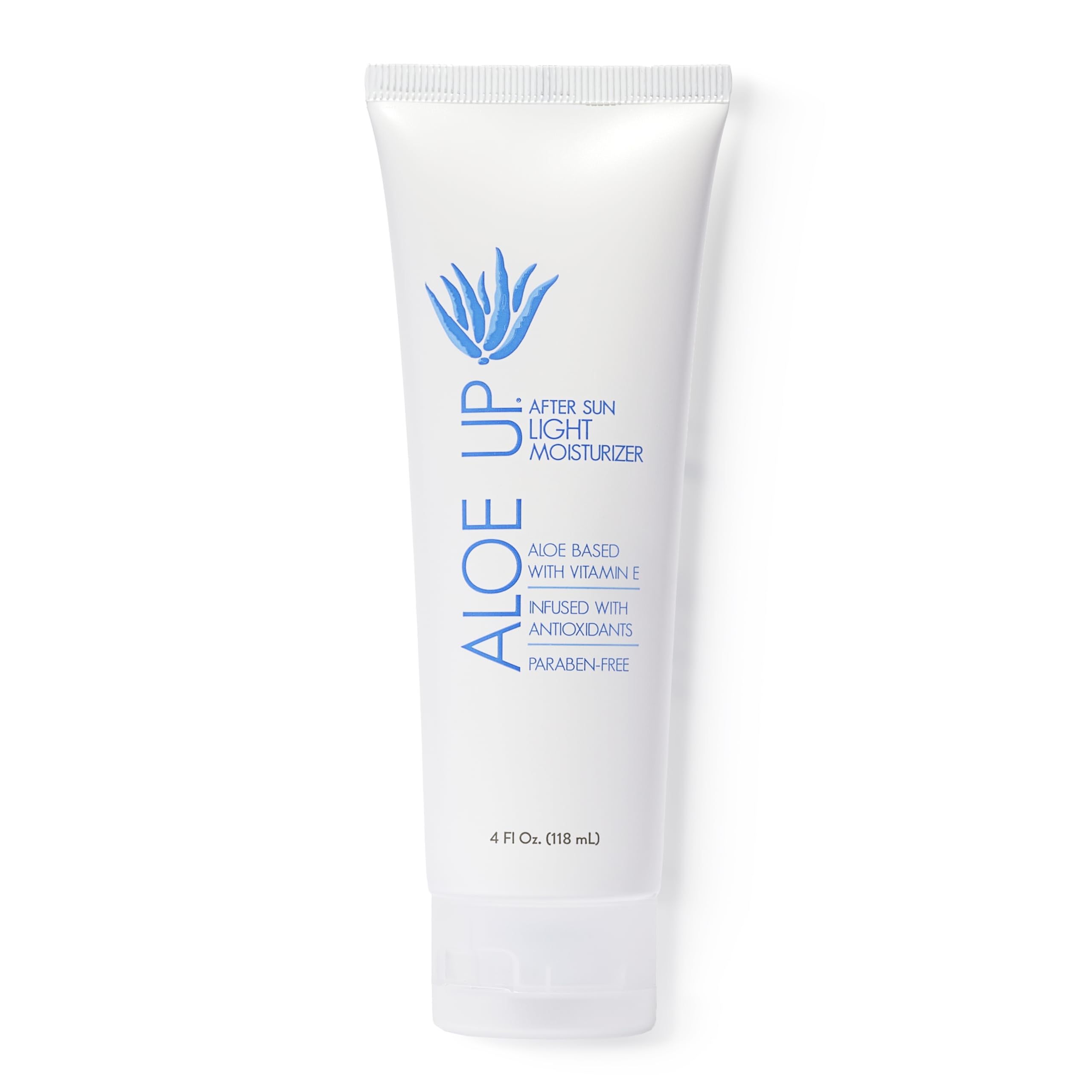 ALOE UP after-sun light moisturizer provides quick hydration for sun-exposed skin.