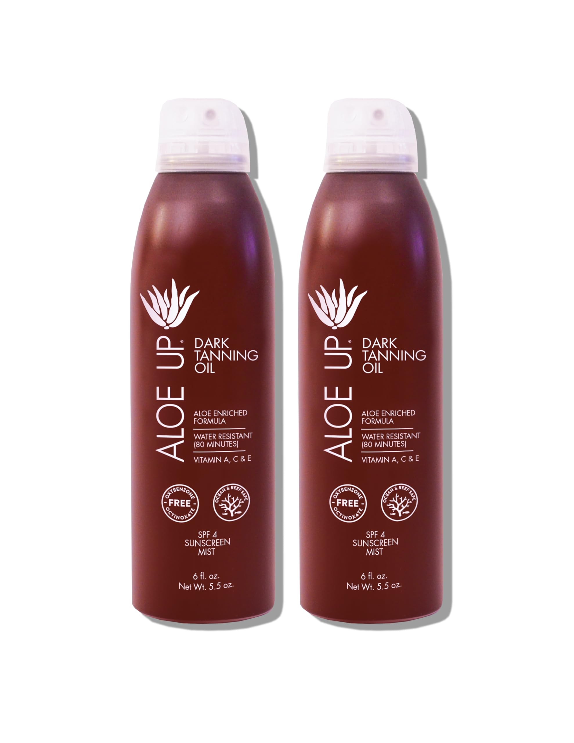 Aloe Up Aloe Vera Quick Dry Tanning Oil Spray bottle with tropical scent