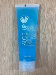 ALOE UP fast-absorbing non-sticky gel application demonstrating quick hydration on skin
