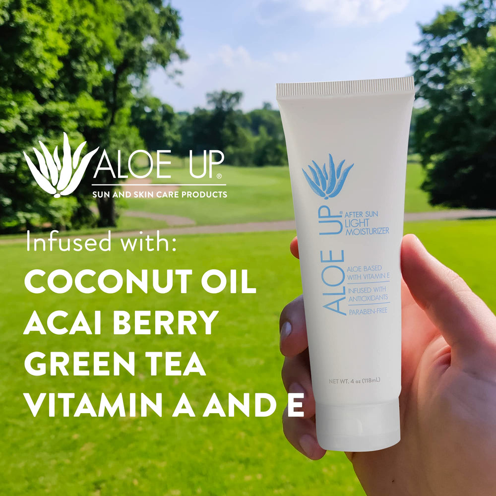 ALOE UP peach-apricot fragrance delivers a refreshing spa-like scent.