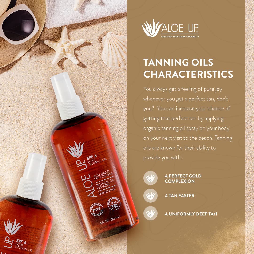 Aloe Up bottle surrounded by banana, coconut, apricot, palm, and almond oils.