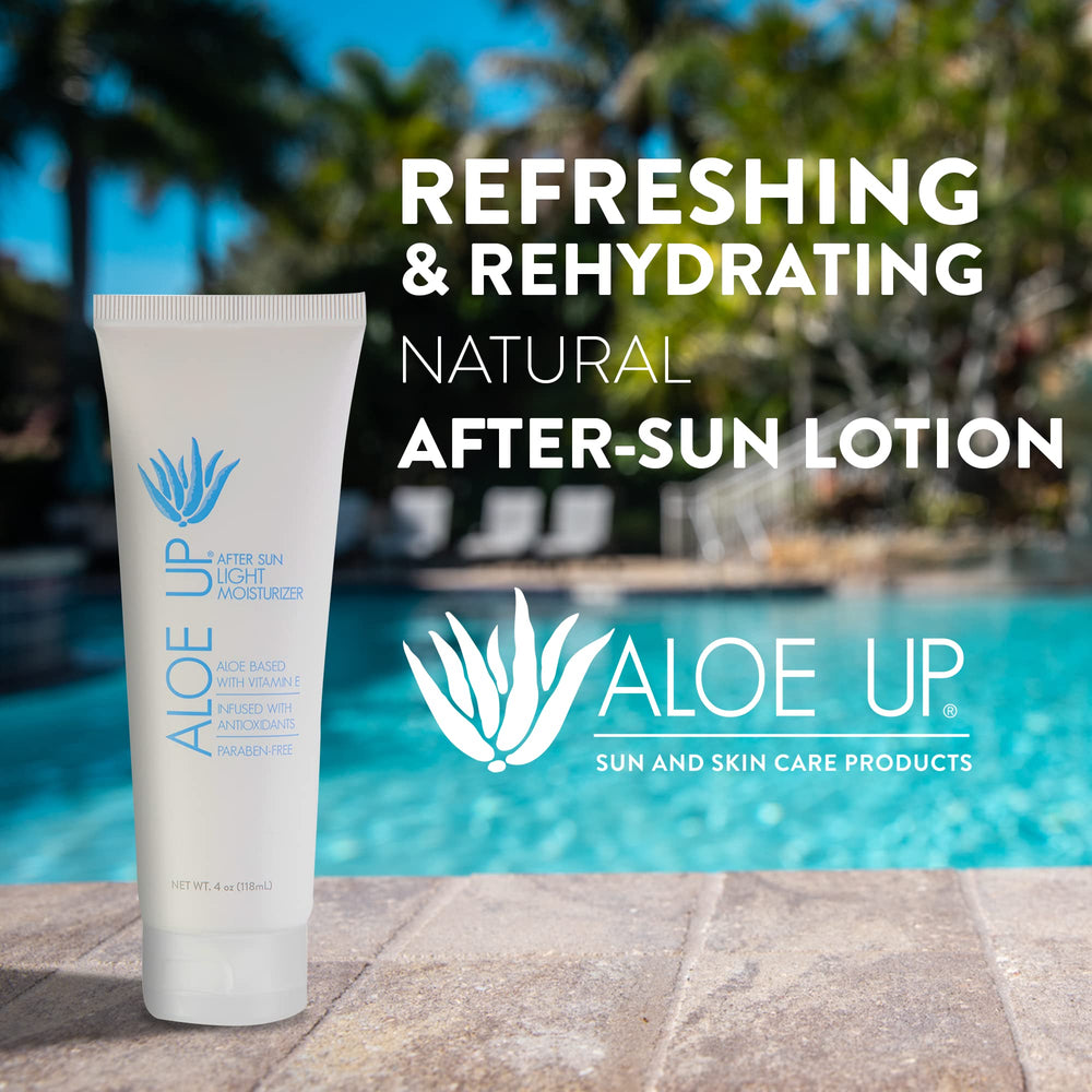 ALOE UP organic, alcohol- and mineral oil-free formula for gentle care.