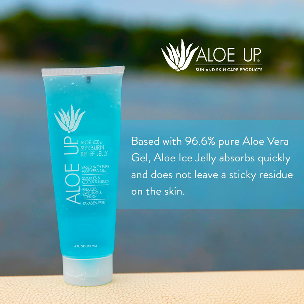 Aloe Up Reef Safe Aloe Gel — fragrance-free formula gentle on skin and reef health.