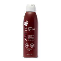 ALOE UP SPF 4 dark tanning oil spray bottle for a non-greasy, tropical tan.