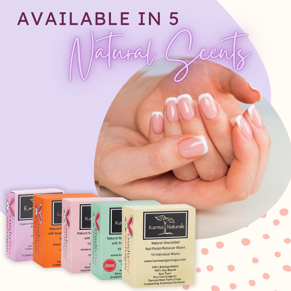 Karma Organic formula enriched with aloe vera and vitamins for nourished nails.