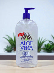 Aloe Vera Gel used to define curls and tame frizz.