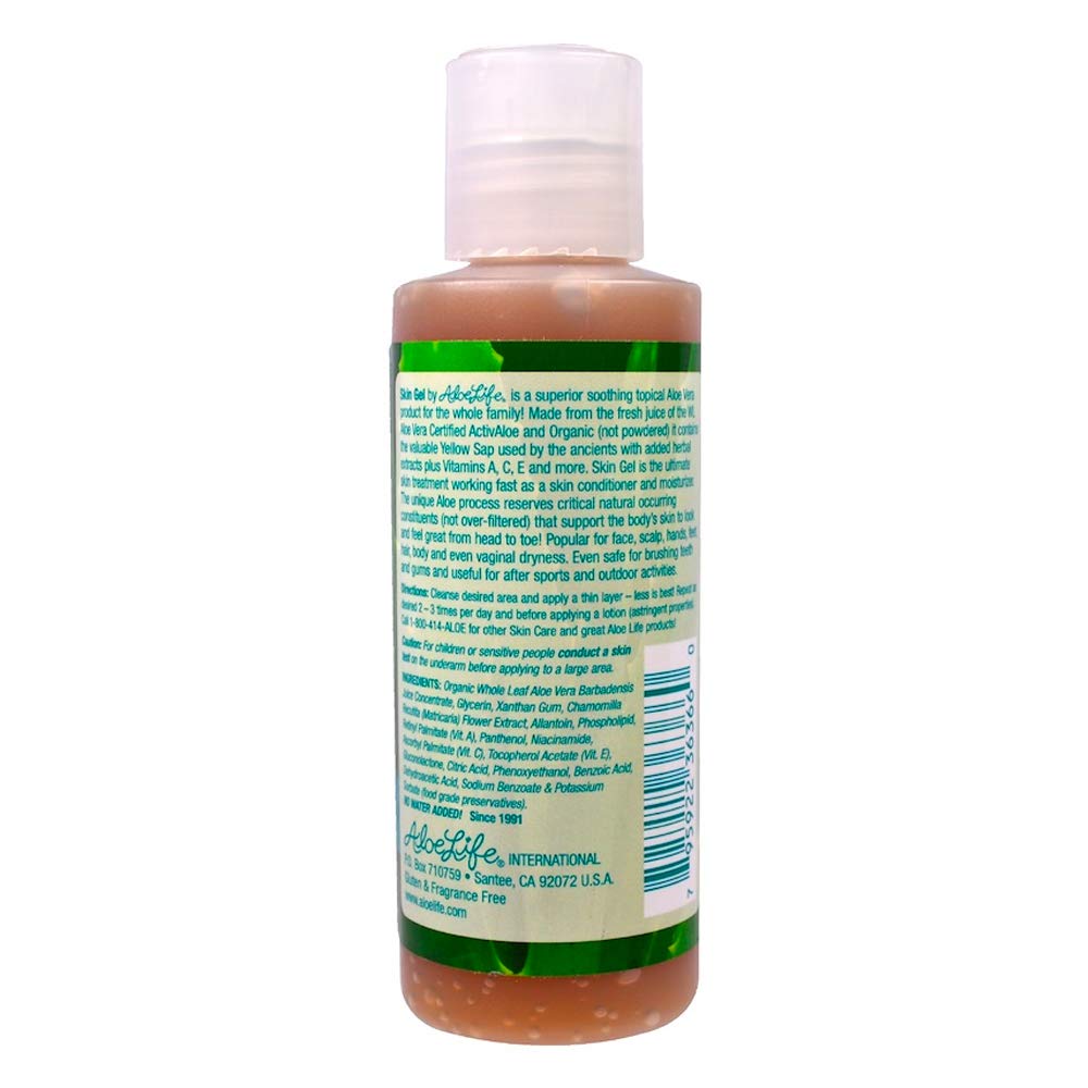 Aloe Life Skin Gel's fragrance-free formula is gentle for sensitive skin.