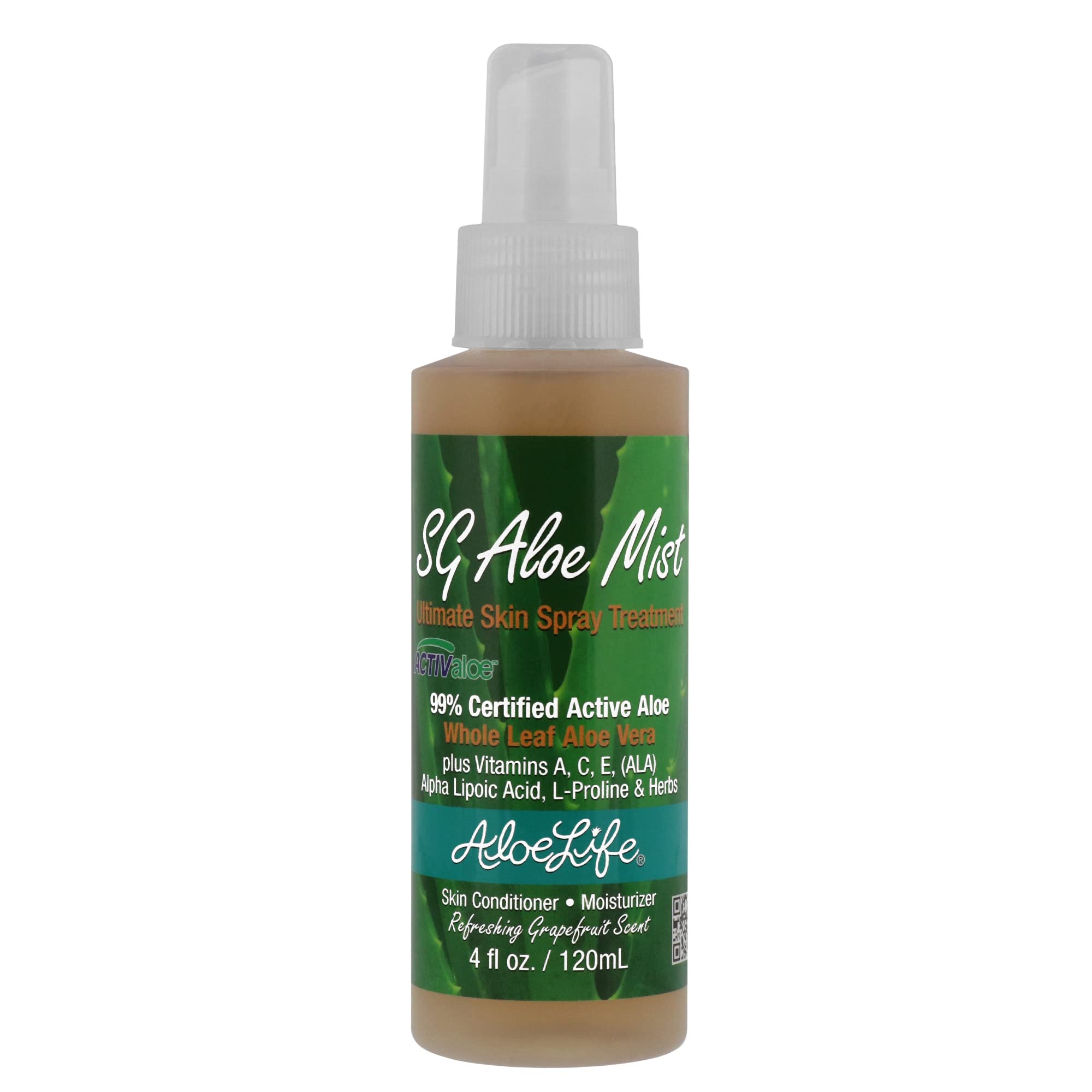 Aloe Life SG Aloe Mist Gel bottle for quick skin hydration.