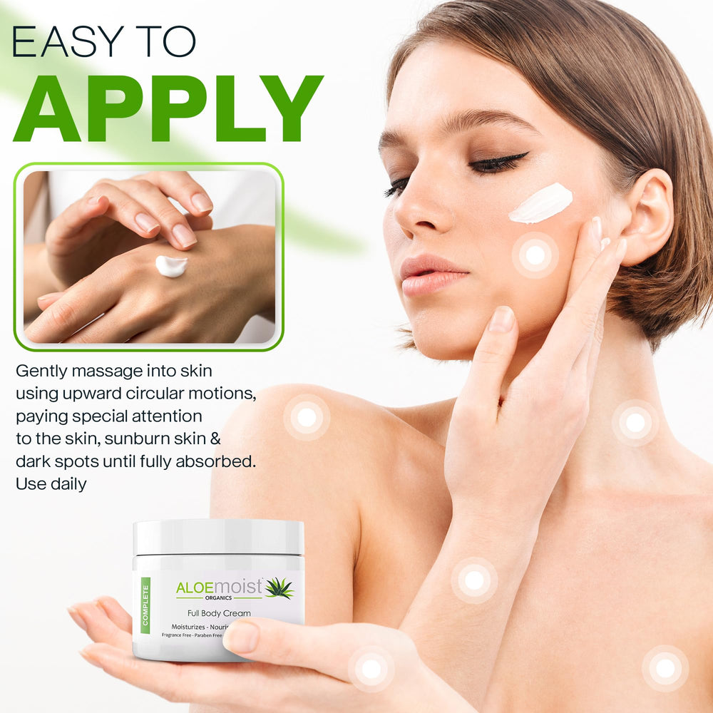 AloMoist body moisturizer with shea butter for full-body hydration and softness.