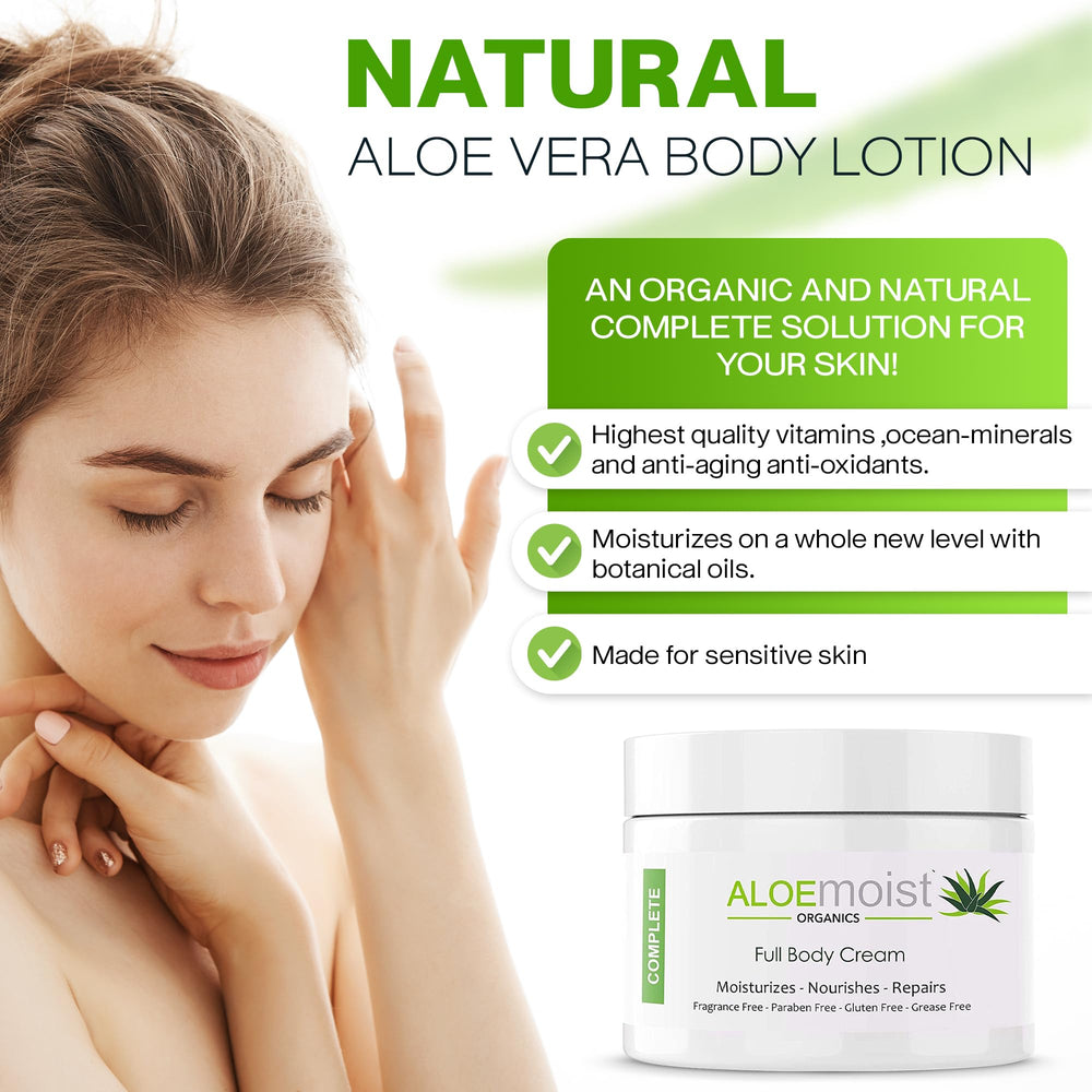 Aloemoist sensitive skin friendly formula in use with no irritation.