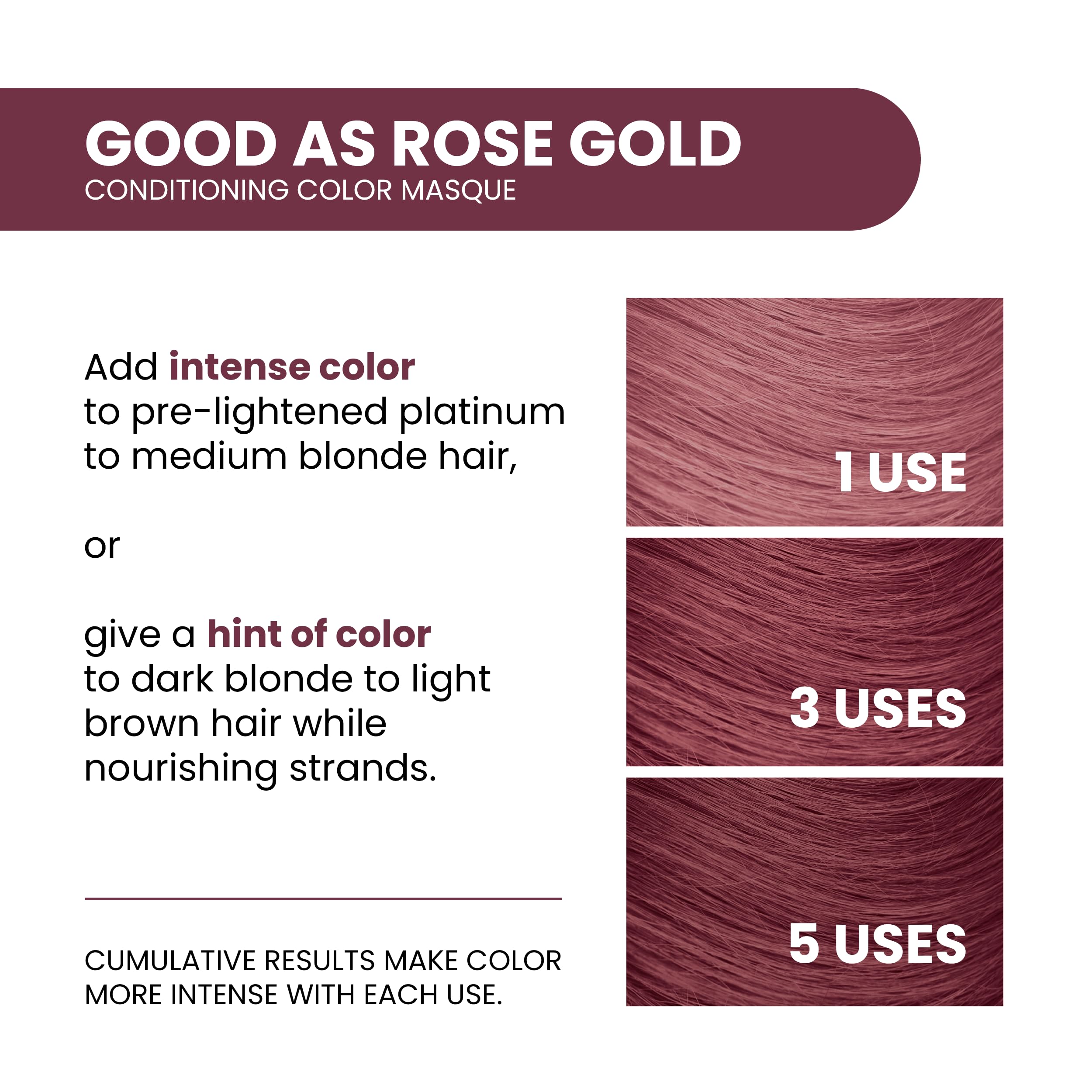 Close-up of ALOXXI InstaBoost Rose Gold application showing creamy texture