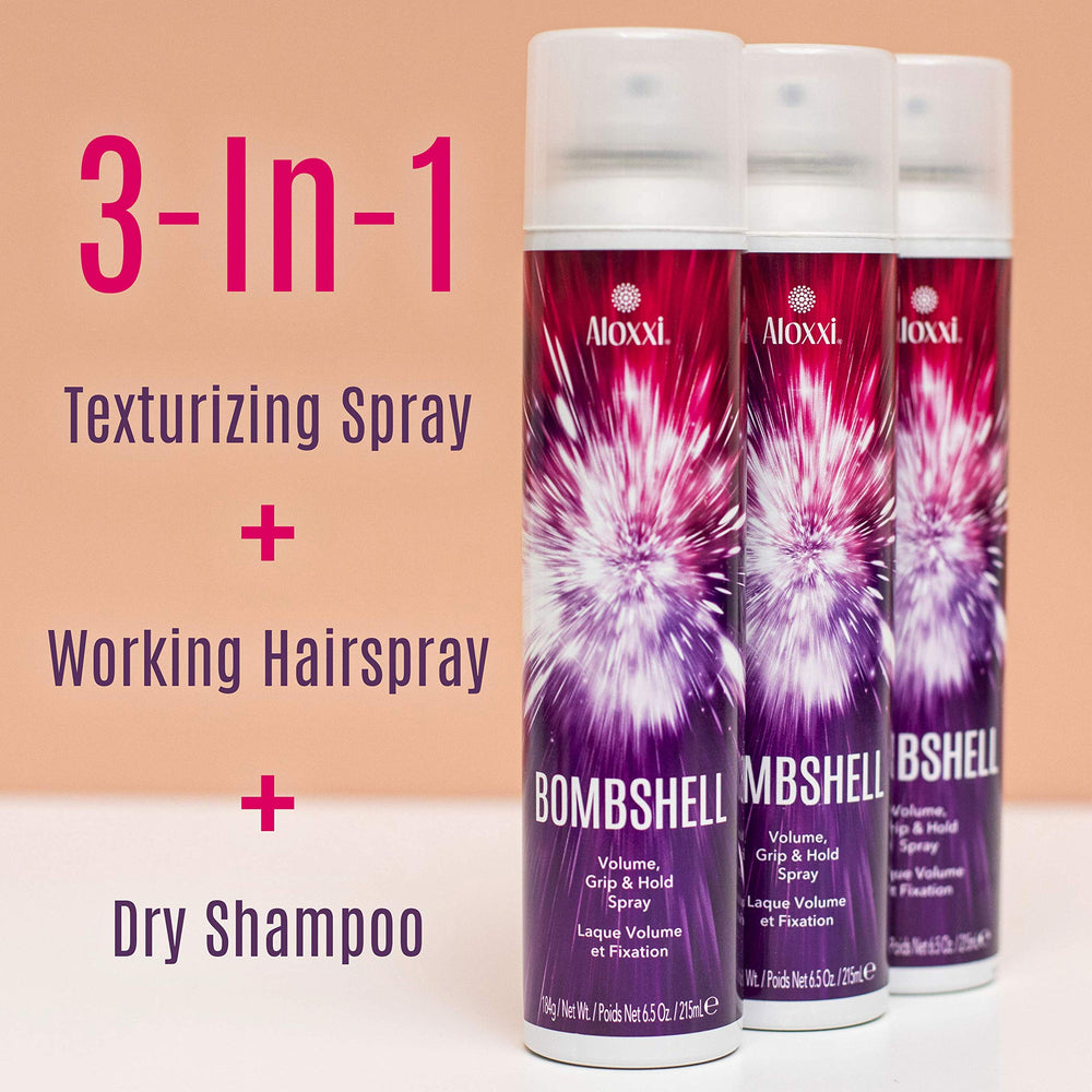 ALOXXI Bombshell brushable-hold supports flexible styling.
