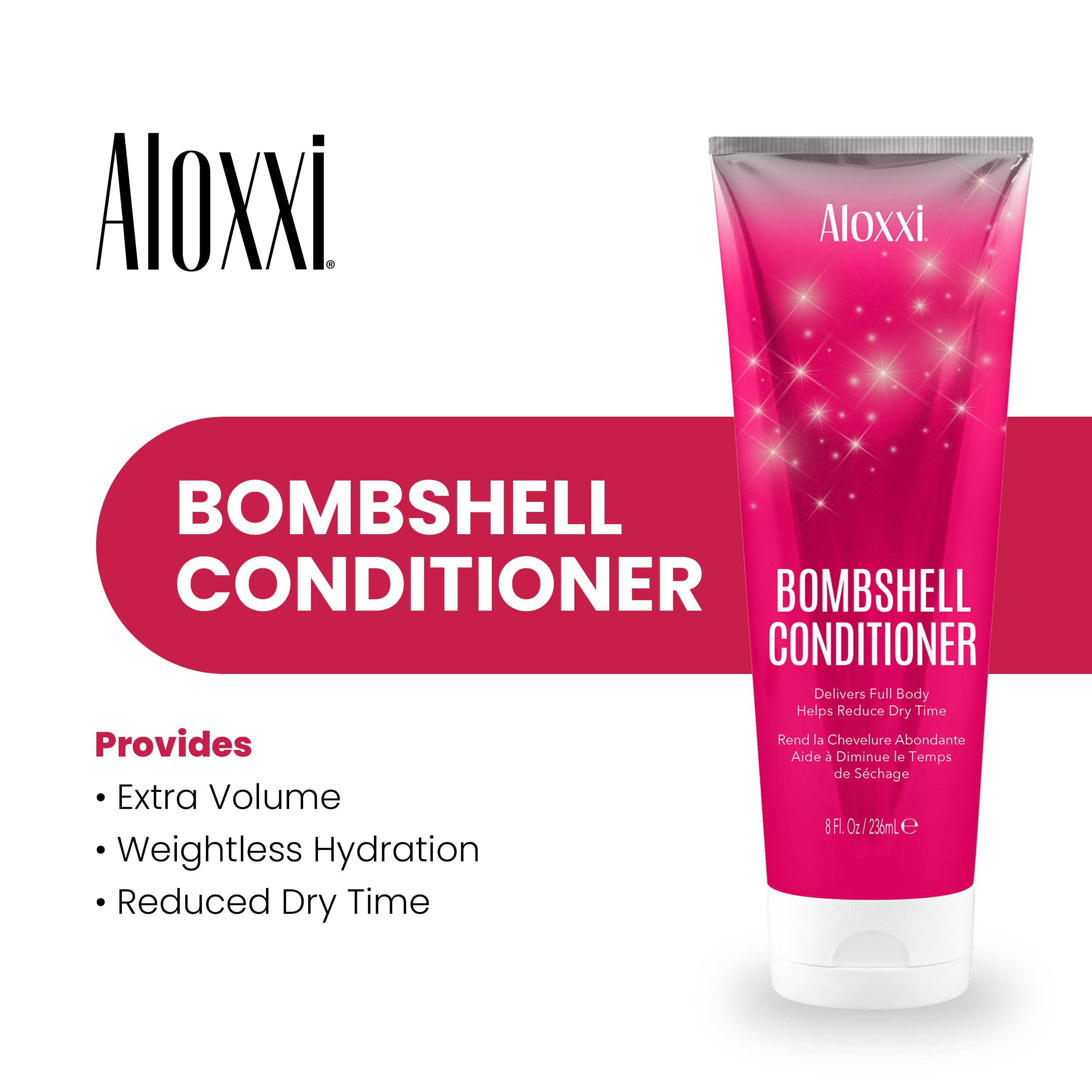 Applying ALOXXI Bombshell conditioner to wet hair for volume and lift