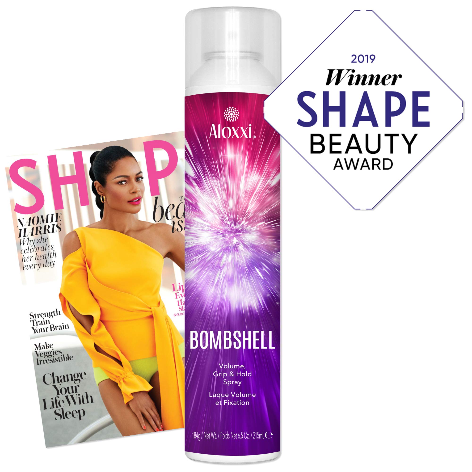ALOXXI Bombshell mist spray delivers versatile application for volume and texture.