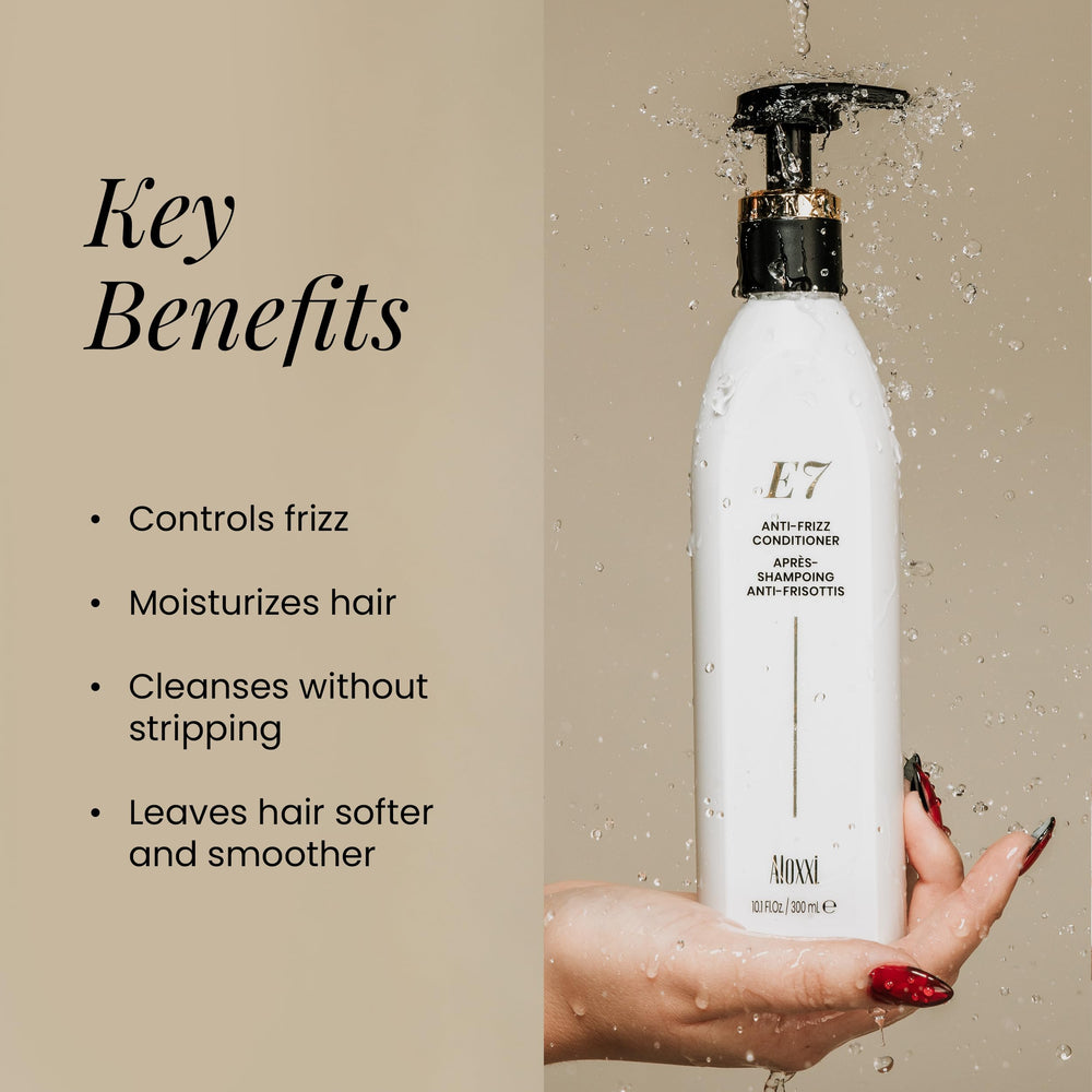 ALOXXI conditioner label shows color-safe protection for vibrant hair