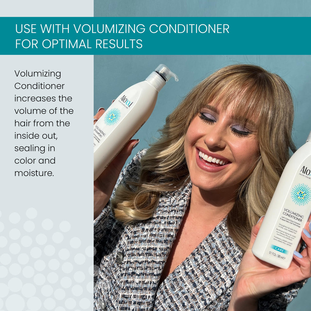 ALOXXI Sulfate-free formula close-up for gentle cleansing of color-treated hair.