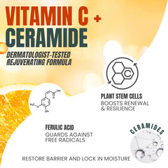 Alozera Vitamin C Lotion pump demonstrates easy, quick moisturization.
