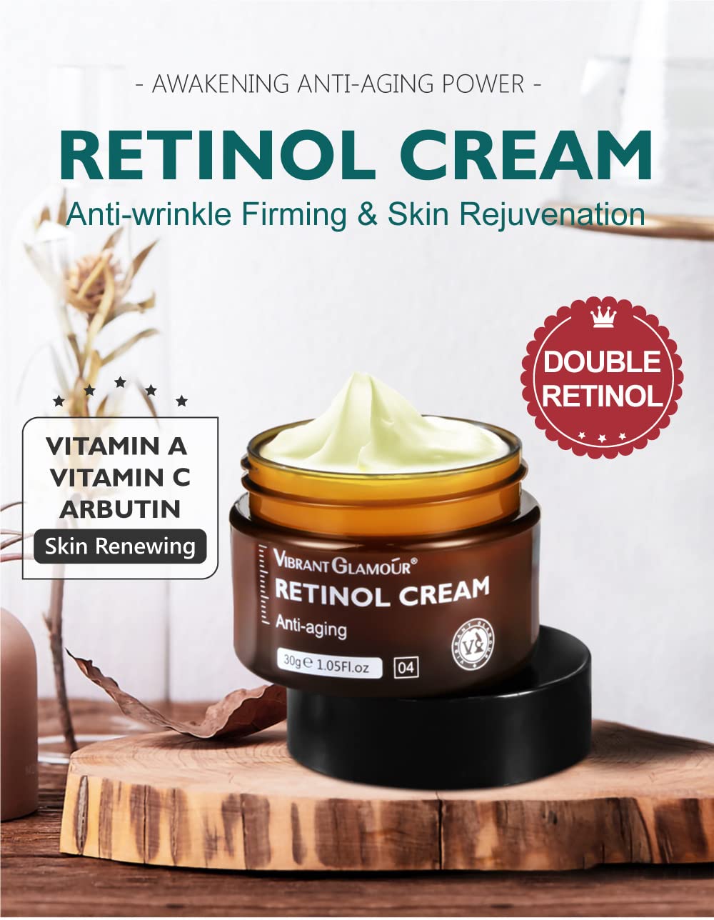 ALPAIS retinol cream texture close-up for smooth, quick absorption.