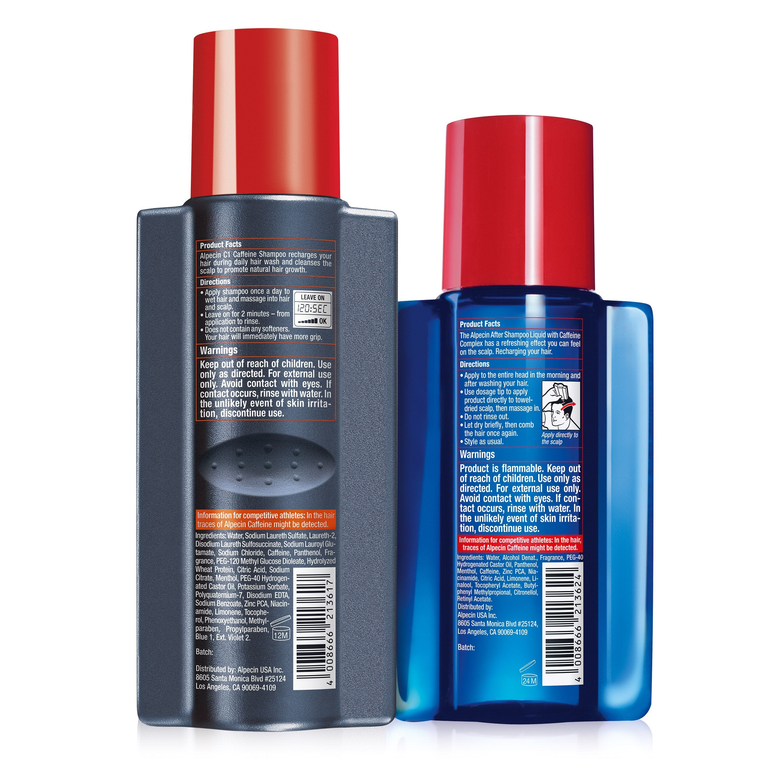Lifestyle image of a man after shower using Alpecin bundle