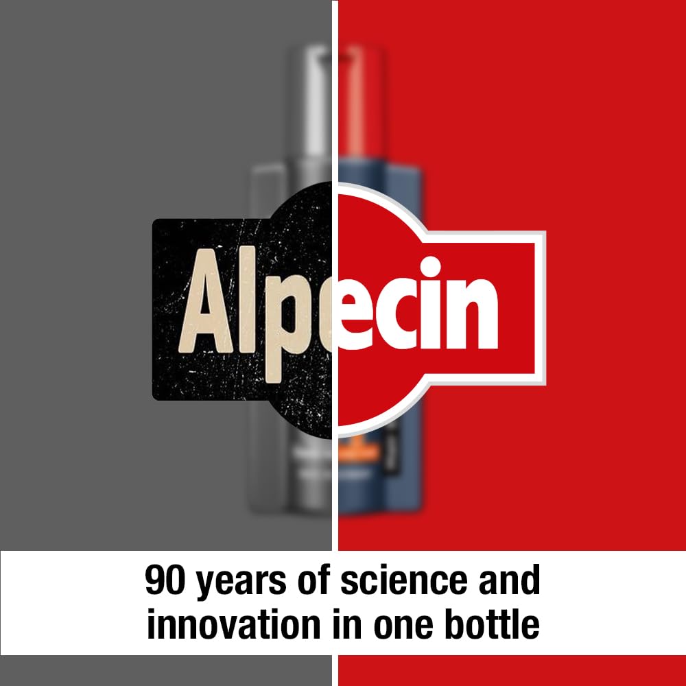 Alpecin C1 German engineering flag emphasizes trusted formulation for hair care