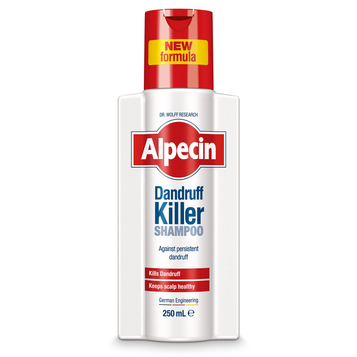Alpecin Dandruff Killer shampoo bottle for daily scalp care and dandruff control