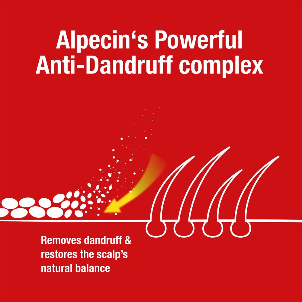 Alpecin Dandruff Killer shampoo foamy lather ready for wash