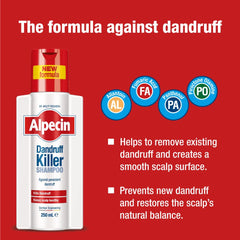 Alpecin Dandruff Killer shampoo no silicone formula label