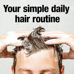 Close-up of caffeine-rich formula highlighting energizing scalp care