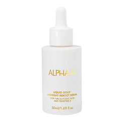Alpha-H Midnight Reboot Serum bottle close-up for smoothing and brightening skin