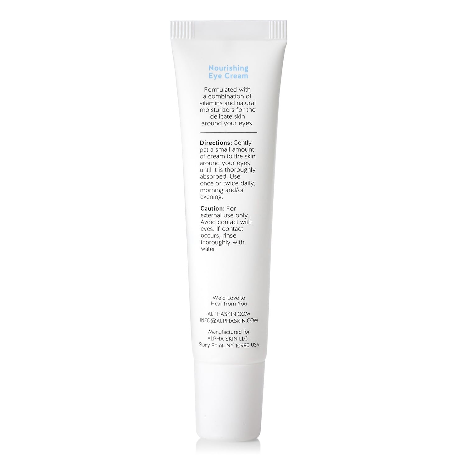 Sleek Alpha Skin Care packaging designed for easy recognition on a vanity.