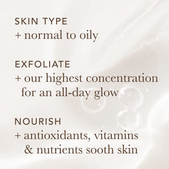 Applying Alpha Renewal Serum to the face for a silky finish