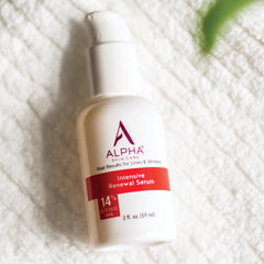 Creamy texture of Alpha Renewal Serum demonstrating lightweight hydration