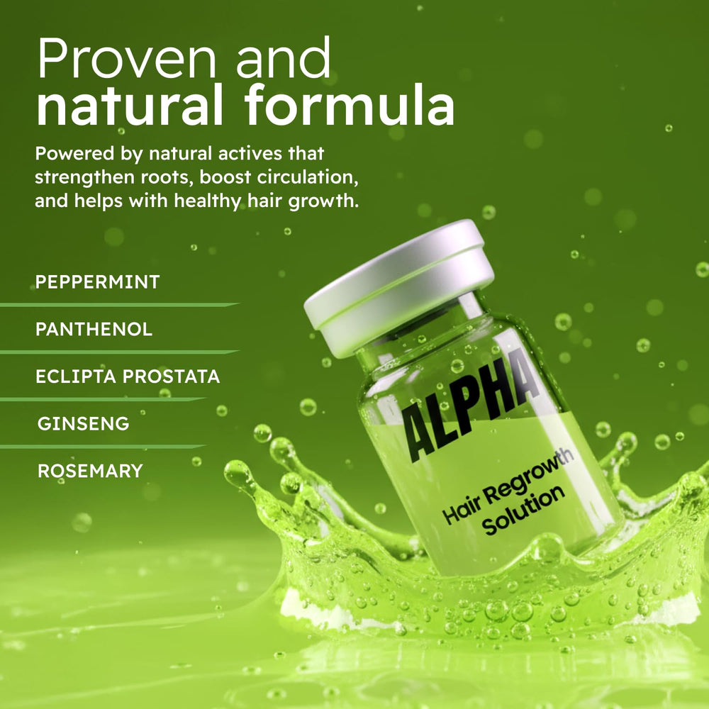 Alphainfuse peppermint oil close-up highlighting refreshing cooling sensation.
