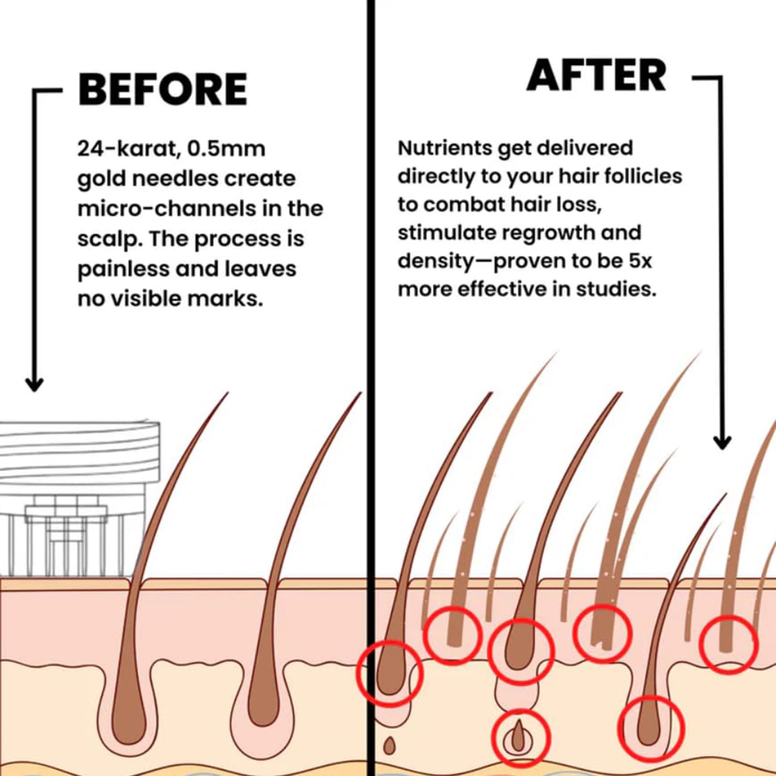 AlphainFuze keratin and biotin serum demonstrates nourishing scalp care.