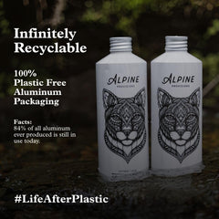Alpine Provisions vegan-sulfate-free label emphasizes clean, plant-based cleansing.
